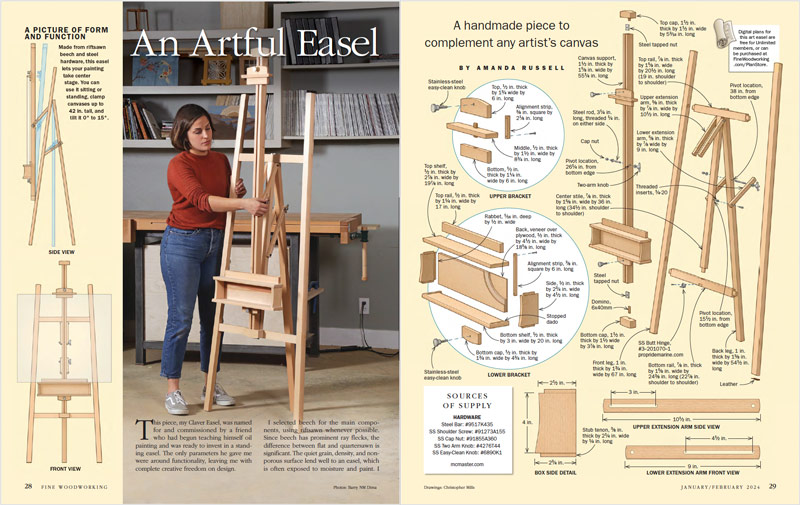 How to build an artful easel sprd img